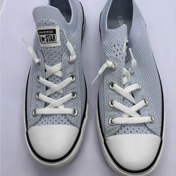 Converse All Star Low Top Knit Sneakers - Baby Blue - Picture 2 of 4